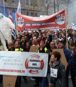 Réglementation  RSI : les chefs d'entreprises manifestent !