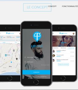 Internet/Numérique Uphair : coiffeurs sur smartphone