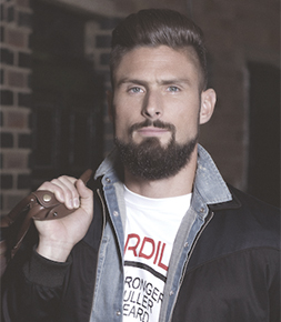 Marques et fournisseurs Olivier Giroud, la nouvelle égérie  de Beardilizer