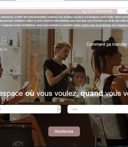 Service Web/applis Coworking beauté en ligne avec Beautycab