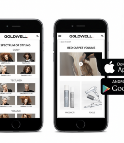 Internet/Numérique Application coiffure Goldwell